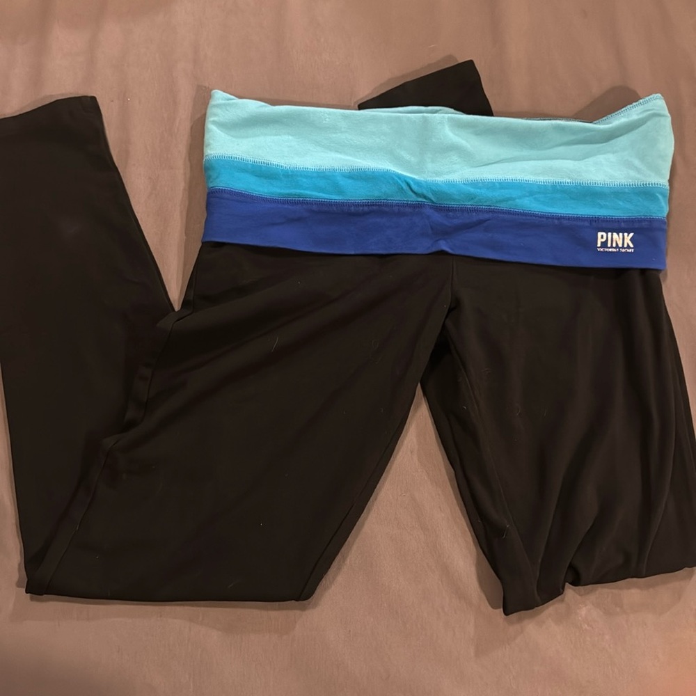Vintage VS Pink fold over yoga pants